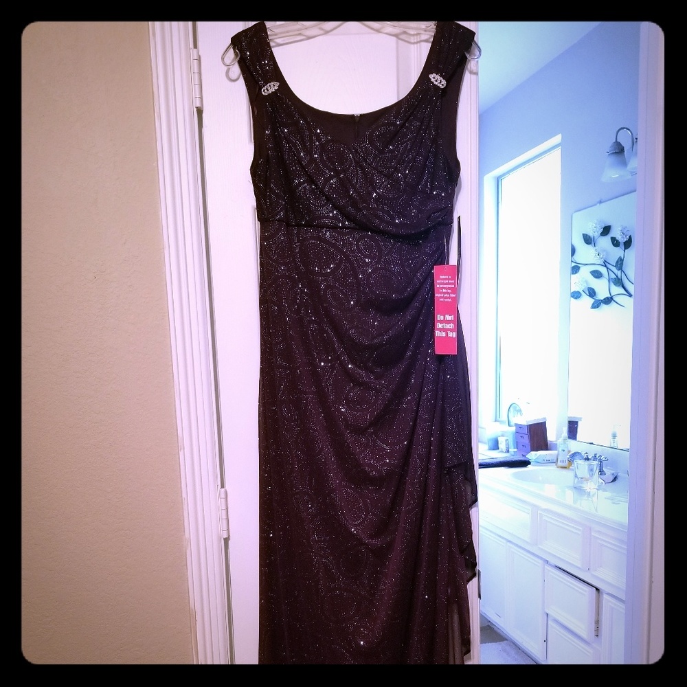 Formal Plum Sparkling Dress made by R &M Richards